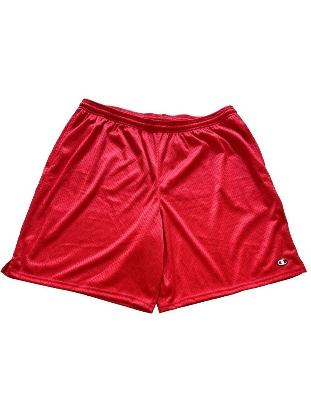 Champion Authentic Athleticwear Shorts Men Size 2XL Red Drawstring Pockets